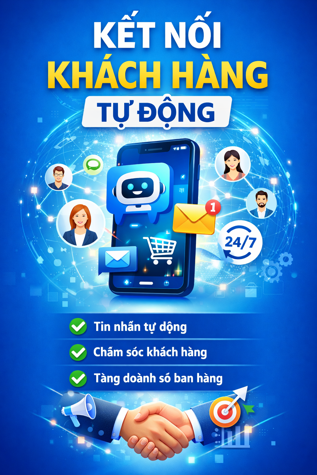 Kết nối khách hàng tự động Zalo